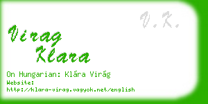 virag klara business card